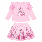 Giorgio Bambini Girls Pink Castle Skirt Set | AW26