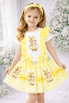 Giorgio Bambini SS26 - Girls Lemon Bunny Skirt Set & Hairbow