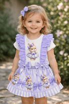 Giorgio Bambini SS26 - Girls Lilac Bunny Skirt Set & Hairbow