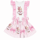 Giorgio Bambini SS26 - Girls Pink Bunny Skirt Set & Hairbow