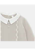 Martin Aranda AW25 - Baby Girl's Pink Knitted Romper Suit