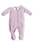Martin Aranda AW25 - Baby Girl's Pink Knitted Romper Suit