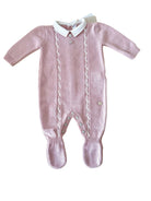 Martin Aranda AW25 - Baby Girl's Pink Knitted Romper Suit