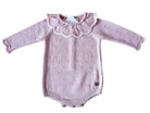 Martin Aranda AW25 - Baby Girl's Short Knitted Romper Dusky Pink