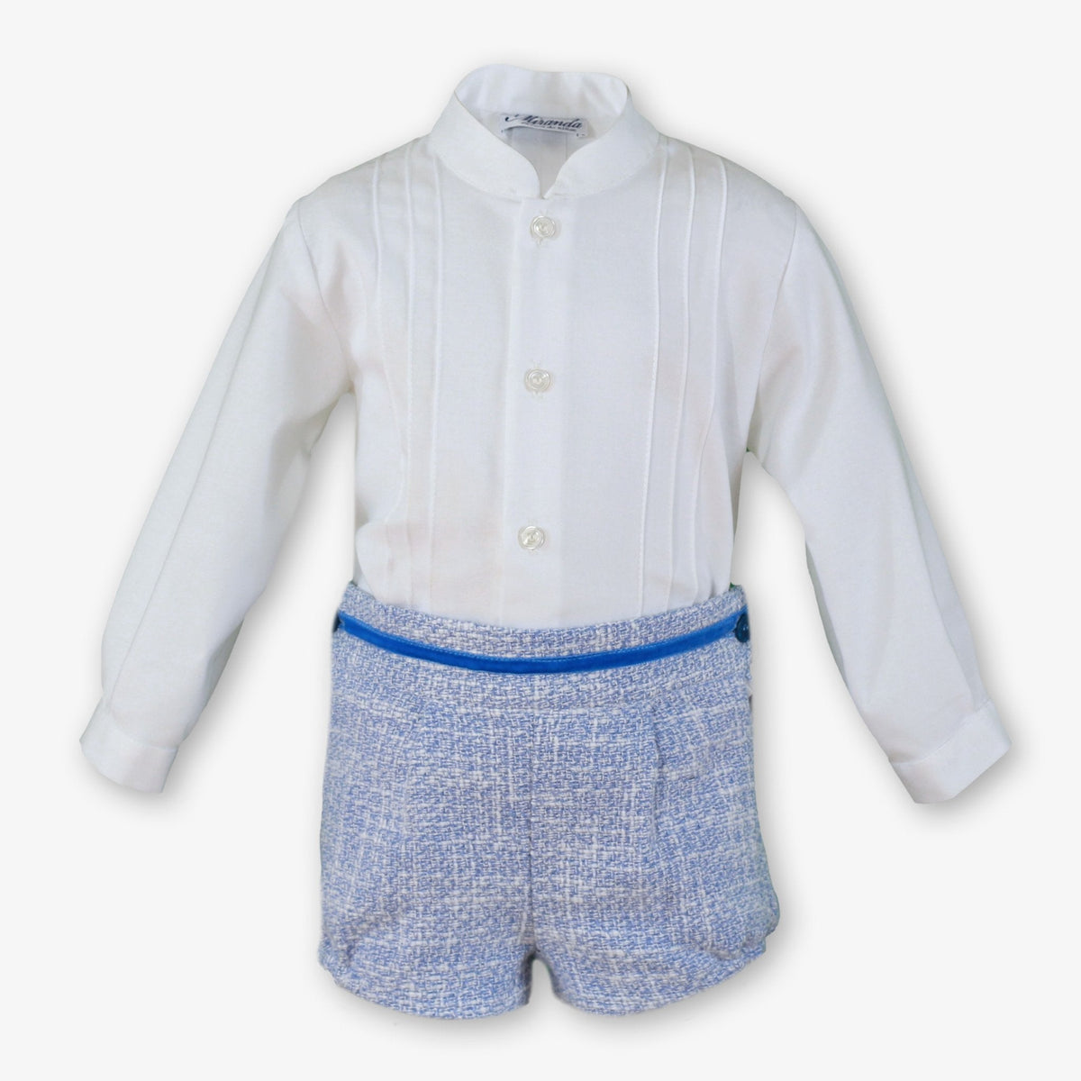 Miranda Baby Boys Blue Shorts & Shirt Set | AW26 PRE-ORDER
