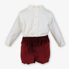 Miranda Baby Boys Burgundy Shorts & Shirt Set | AW26 PRE-ORDER