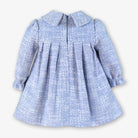 Miranda Baby Girls Blue Tweed Dress | AW26 PRE-ORDER