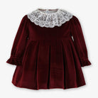Miranda Baby Girls Burgundy Dress | AW26 PRE-ORDER