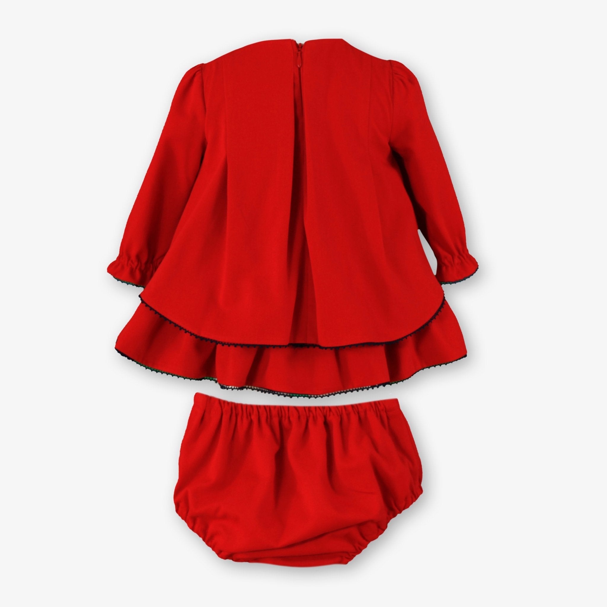 Miranda Baby Girls Red & Navy Dress with Knickers | AW26 PRE-ORDER