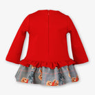 Miranda Baby Girls Red Teddy Print Dress | AW26 PRE-ORDER