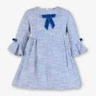 Miranda Girls Blue Tweed Dress | AW26 PRE-ORDER