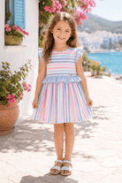 Miranda Girls Multicolour Stripe Dress | Clearance Sale