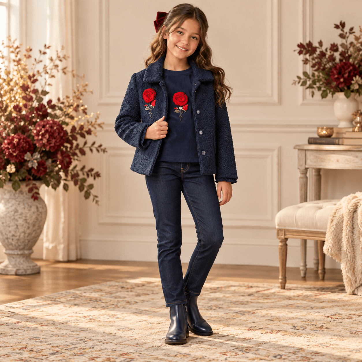 Miranda Girls Navy Jacket & Top Set Age 10 | Clearance Sale
