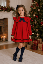 Miranda Girls Red & Navy Dress | AW26 PRE-ORDER