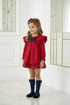 Miranda Girls Red & Navy Headpiece | AW26 PRE-ORDER
