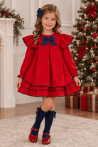 Miranda Girls Red & Navy Headpiece | AW26 PRE-ORDER