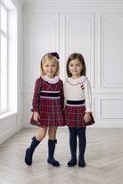 Miranda Girls Tartan Print Skirt & Blouse Set | AW26 PRE-ORDER