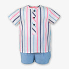 Miranda SS26 PRE - ORDER - Baby Boys Multicolour Shirt and Shorts Set