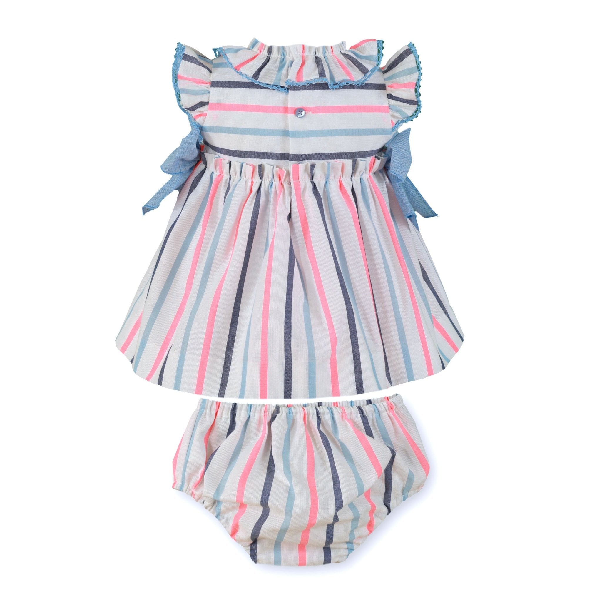 Miranda SS26 PRE - ORDER - Baby Girls Multicolour Stripe Dress