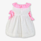 Miranda SS26 PRE - ORDER - Baby Girls White and Neon Pink Dress