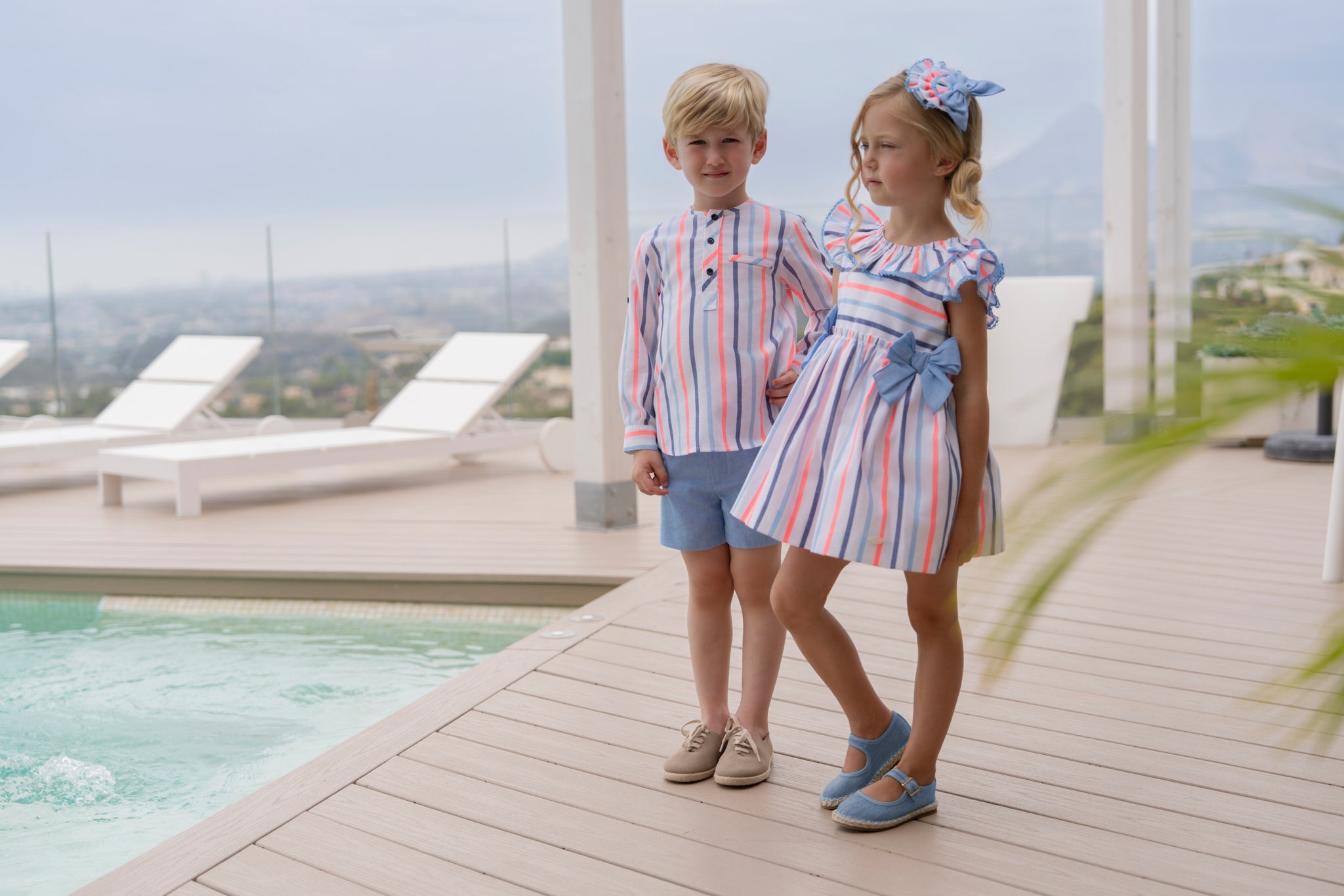 Miranda SS26 PRE - ORDER - Boys Multi Coloured Shirt and Shorts Set