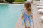 Miranda SS26 PRE - ORDER - Girls Blue & Lemon Stripe Dress