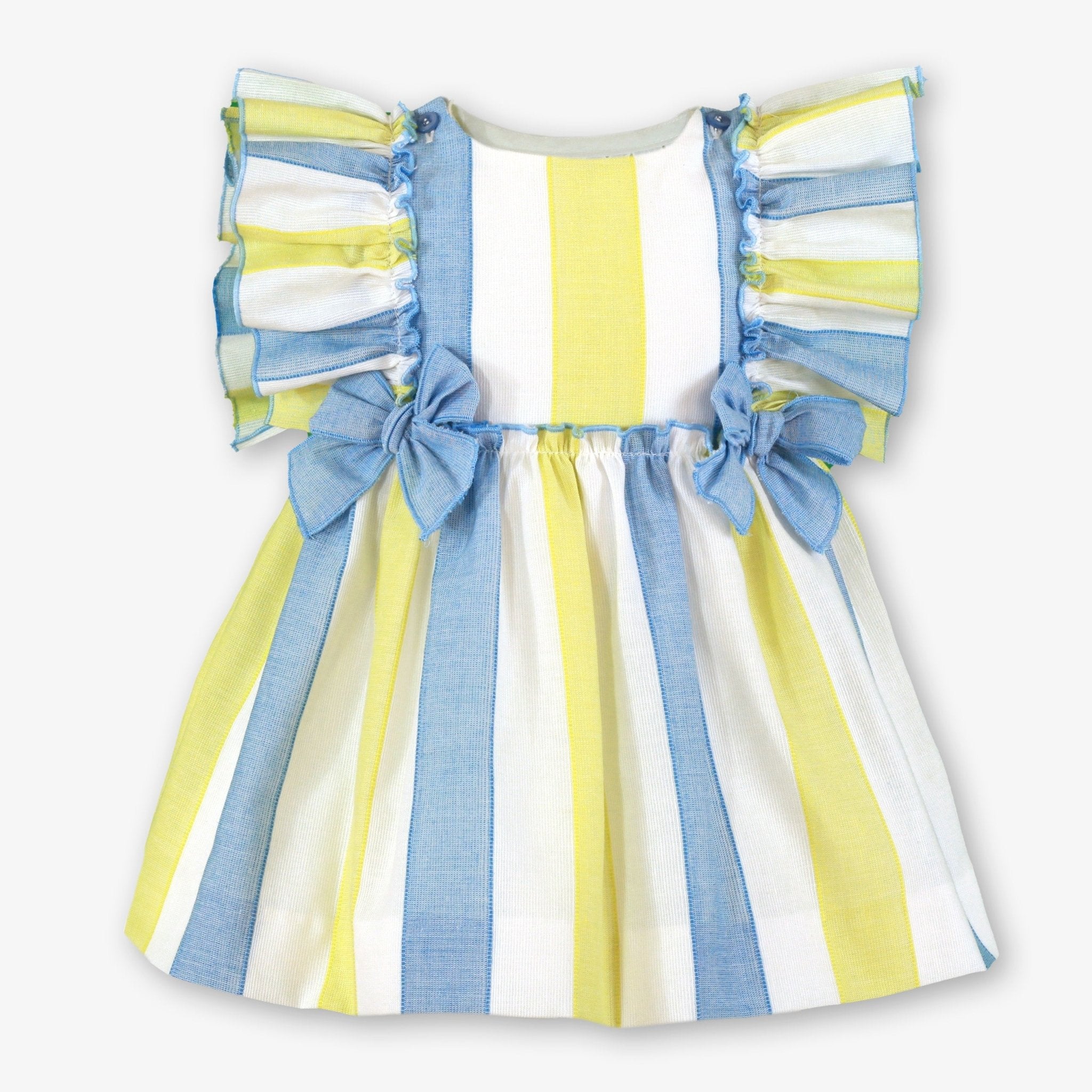 Miranda SS26 PRE - ORDER - Girls Blue & Lemon Stripe Headpiece