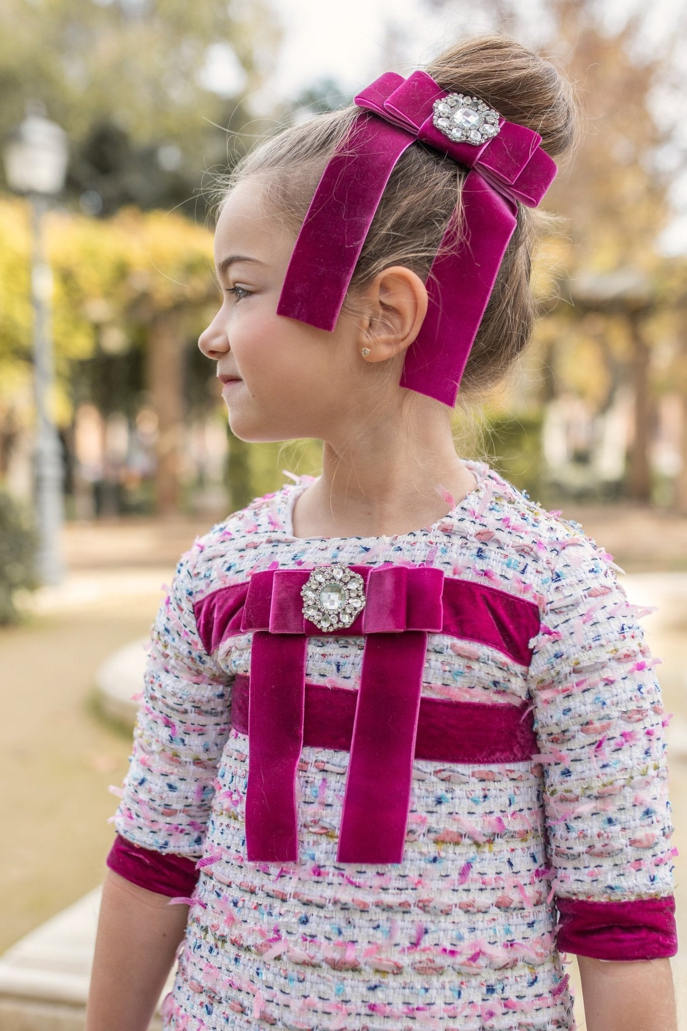 Multicolour Purple Tweed Collection