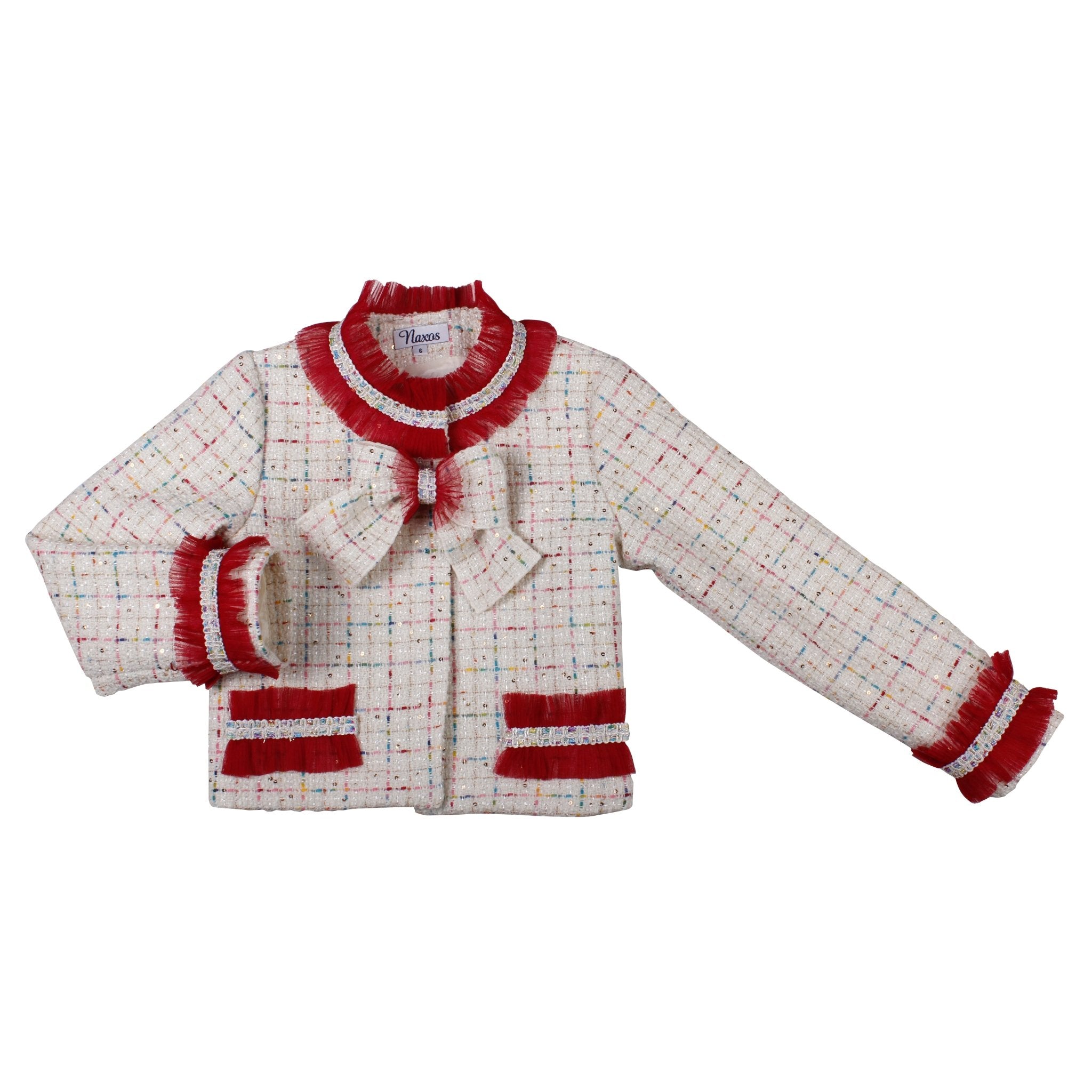 Naxos Aw25 Girls Burgundy Twill Jacket 
