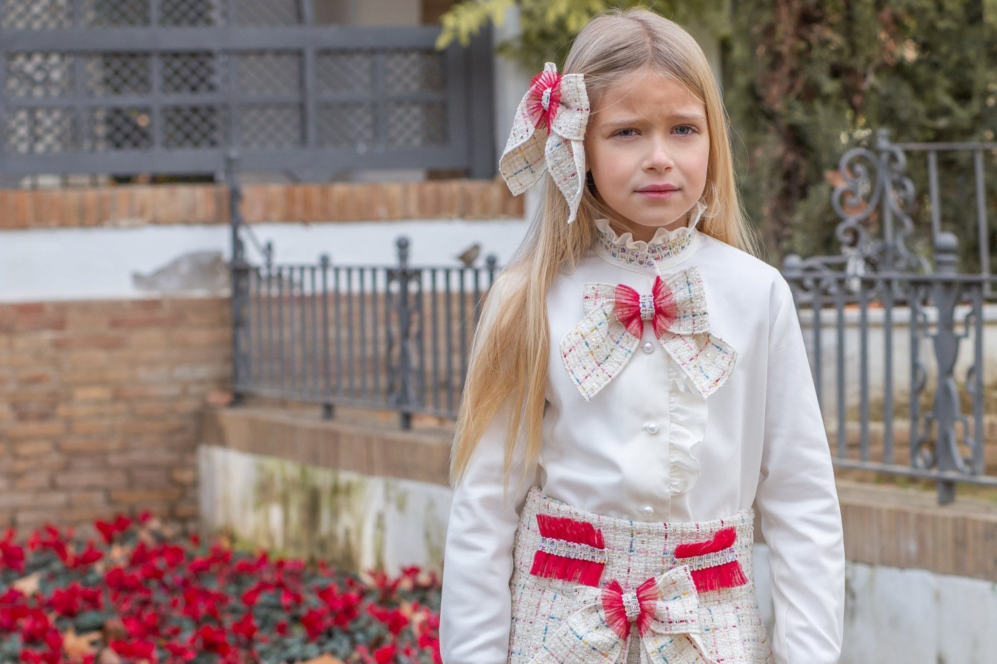 Naxos Burgundy Twll Skirt Set AW25