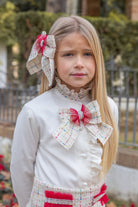 Naxos Girls Burgundy Twll Skirt Set AW25