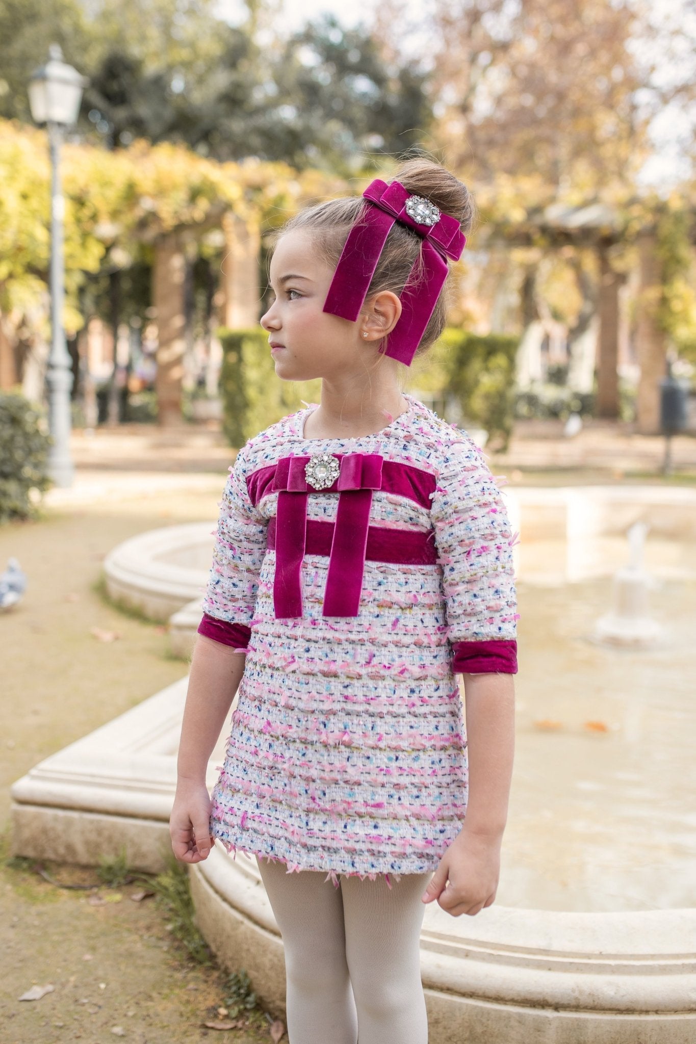 New AW25 by Naxos Purple Multicolour Tweed