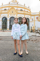 Naxos Baby Blue Dogtooth Skirt, Blouse & Jacket Set | AW26 PRE-ORDER