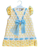 Naxos Girls Yellow & Blue Dress - SS26