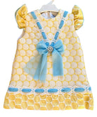Naxos Girls Yellow & Blue Dress - SS26