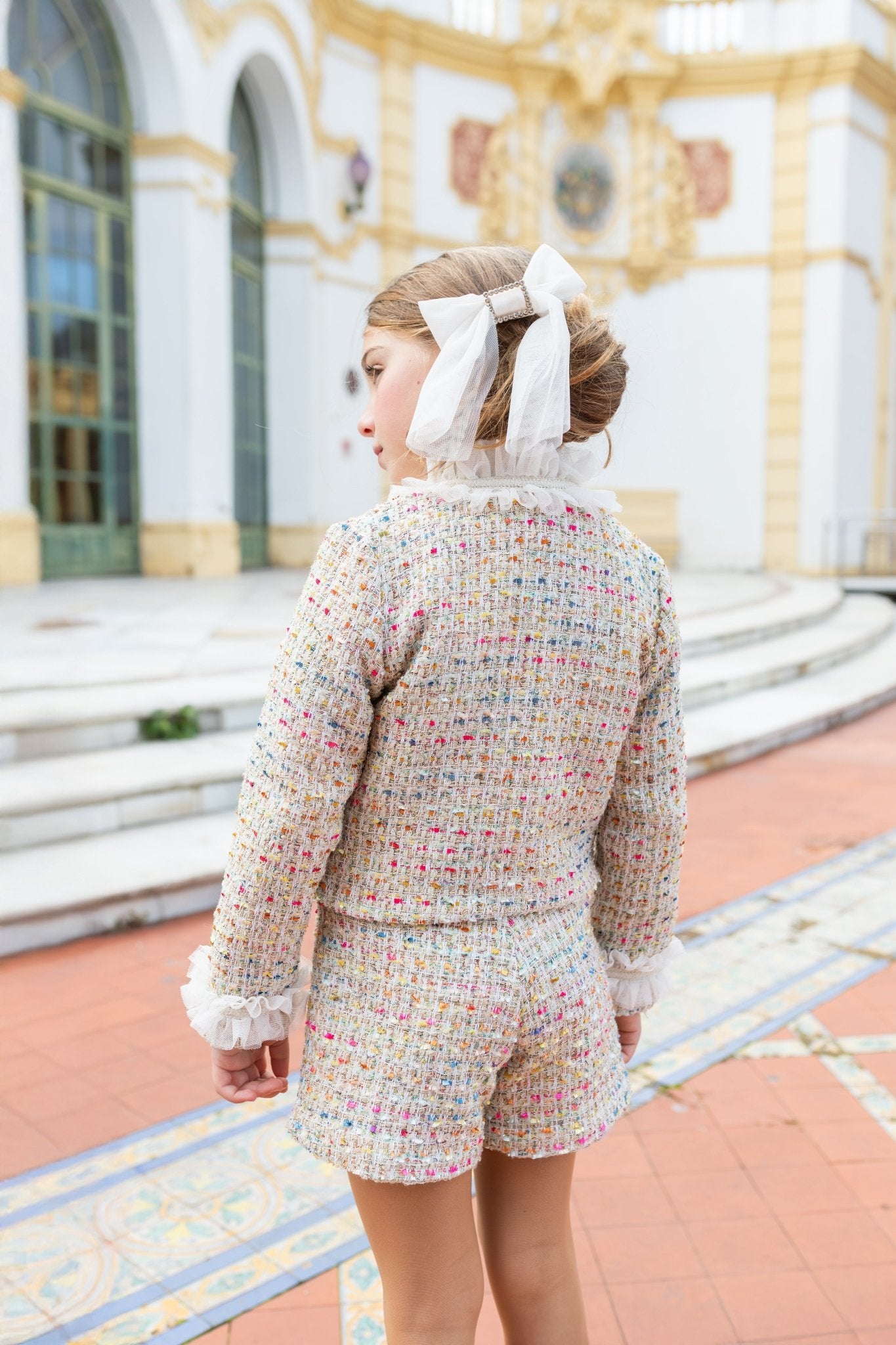 Naxos Multicolour Tweed Skirt, Blouse & Jacket Set | AW26 PRE-ORDER