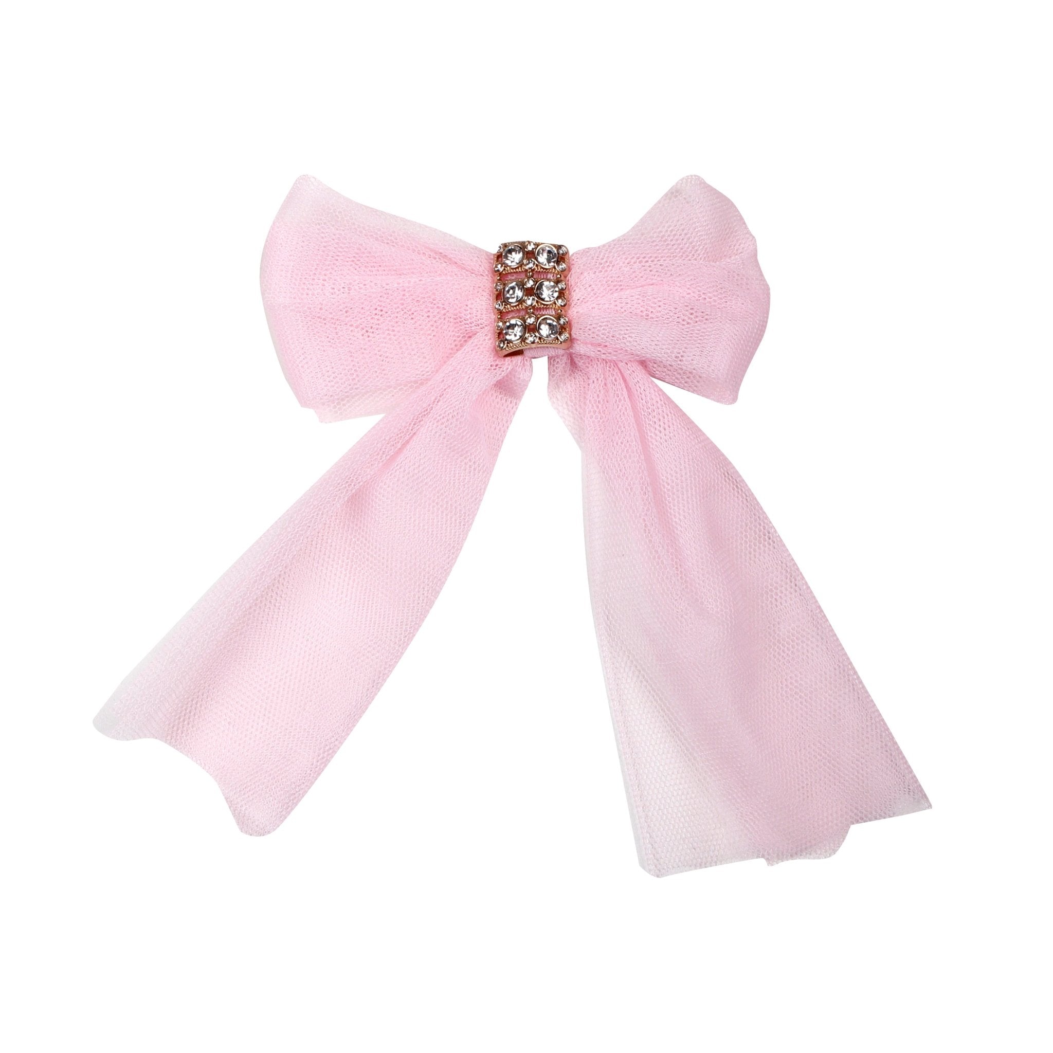 Naxos Pink Tulle Bow Headpiece | AW26 PRE-ORDER