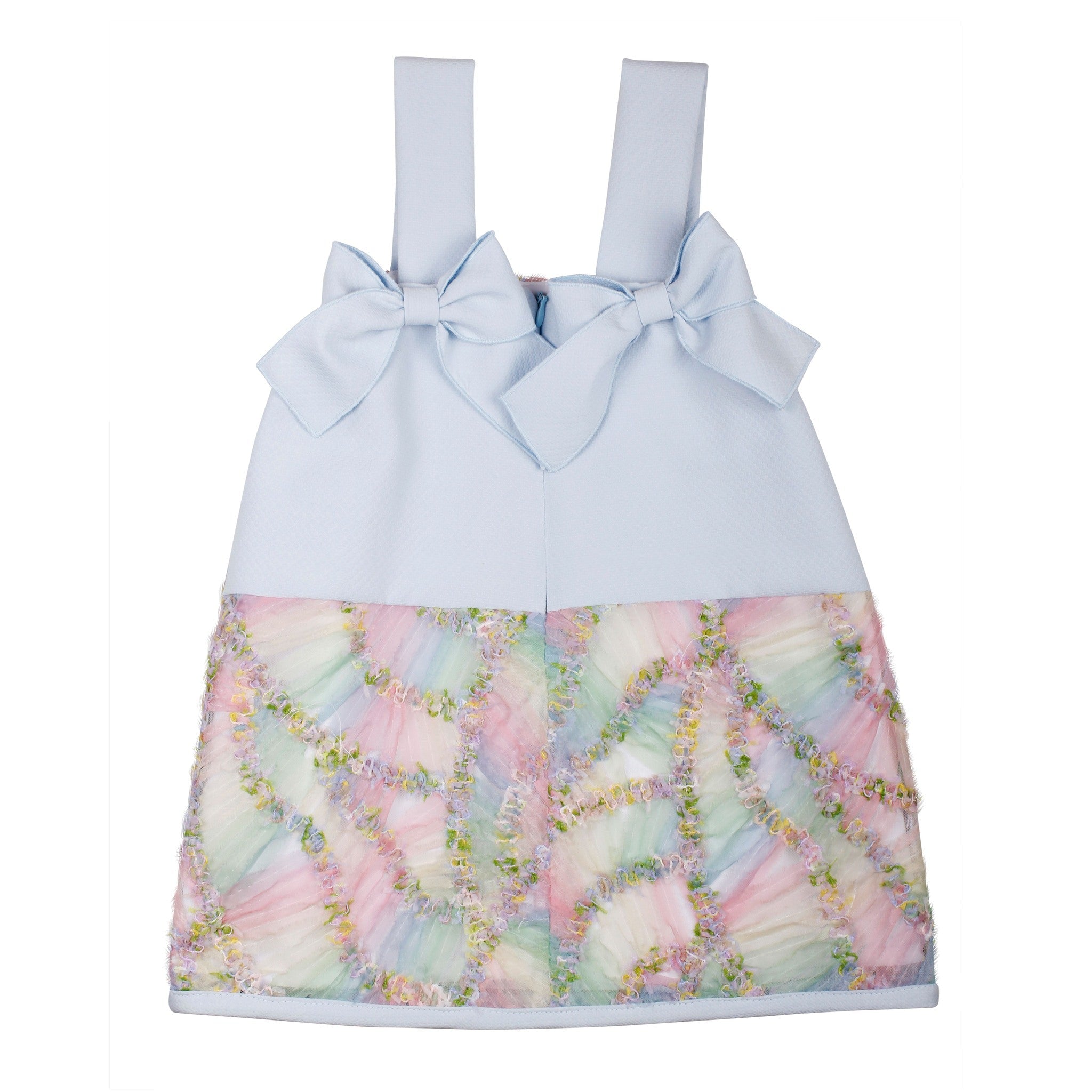 Naxos SS25 - Girl's Multi Coloured Tulle Dress 7537 - Mariposa Children's Boutique