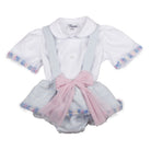 Naxos SS26 - Baby Girl's Blue & Pink Jam Pants Romper & Blouse