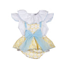 Naxos SS26 - Baby Girls Yellow & Blue Print Jam Pants and Blouse Set