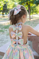 Naxos SS26 - Girls Multicoloured Bow Back Design Dress