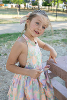 Naxos SS26 - Girls Multicoloured Bow Back Design Dress