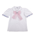 Naxos SS26 - Girls Pastel Tweed Skirt and Blouse Set