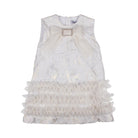 Naxos SS26 - Girls White & Gold Embroidered Dress