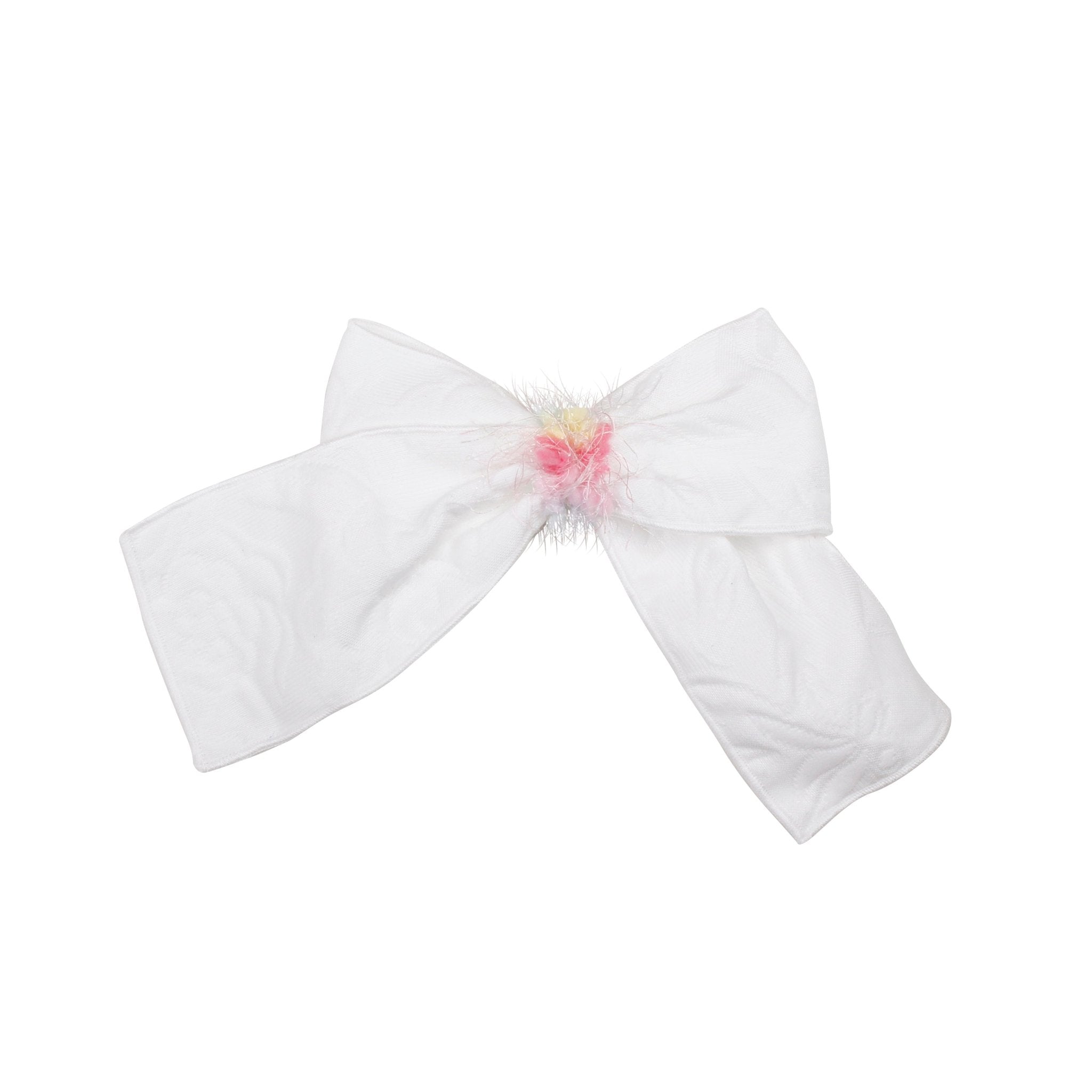 Naxos SS26 - Girls White Jacquard & Multicolour Headpiece