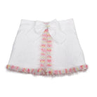 Naxos SS26 - Girls White Jacquard & Multicolour Skirt and Blouse Set