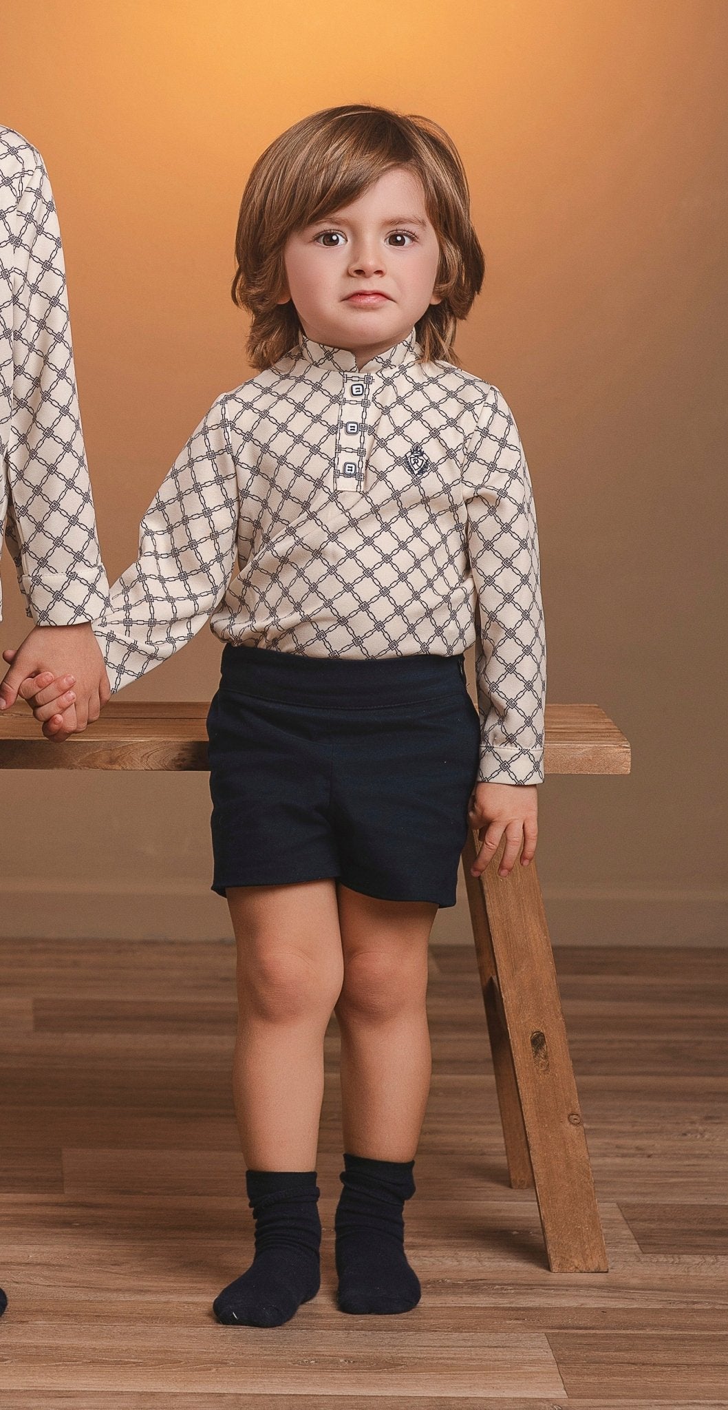 Rochy Boys Navy & Cream Geometric Outfit | AW26 PRE-ORDER