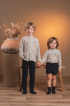 Rochy Boys Navy & Cream Geometric Outfit | AW26 PRE-ORDER