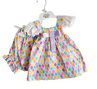 Rochy SS24 - Baby Girls Diamond Multi Coloured Bloomer Set - Mariposa Children's Boutique