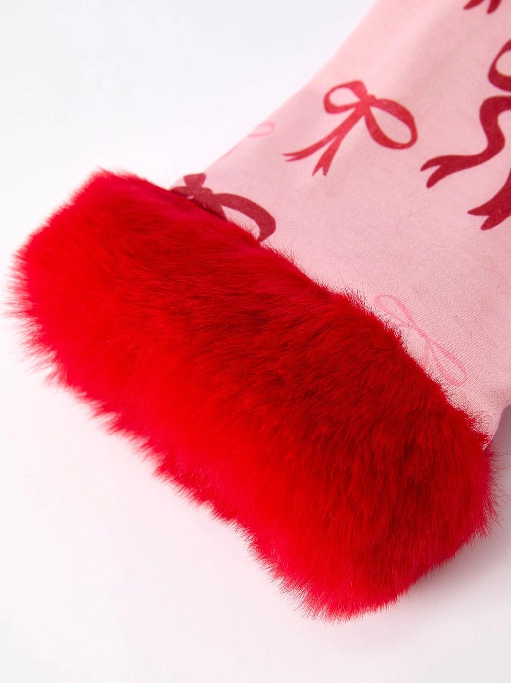 Rylee Faith AW25 - Girls Pink Bow Christmas Pyjamas